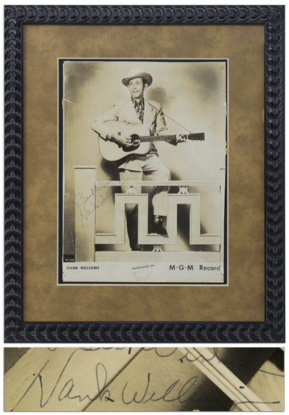 Hank Williams, Sr. Signed Photo, Without Inscription -- With PSA/DNA & Roger Epperson COAs